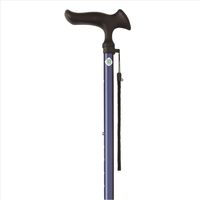 フジホーム かるがもE伸縮4点DX ブルー 杖 多点杖 自立式 握りやすい 疲れにくい高齢者 散歩 WB3777 1本