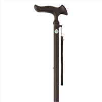 フジホーム かるがもE伸縮4点DX ブラック 杖 多点杖 自立式 握りやすい 疲れにくい 高齢者 散歩 WB3778 1本