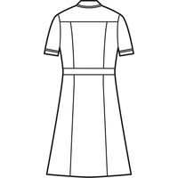 AITOZ（アイトス） パイピングワンピース（ナースワンピース） 半袖 ホワイト M 861364-001　白衣