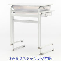 【アウトレット】アイリスチトセ 研修デスク L字脚 ナチュラル 幅650×奥行450×高さ720mm 1台 オリジナル