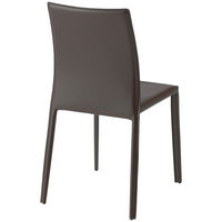 アスプルンド レザースタッキングチェア ブラウン 1脚 幅435mm PVCレザー 会議用椅子 ミーティングチェア 応接チェア