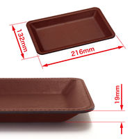 オープン工業 レザー調カルトン 茶 KN-52