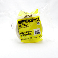 積水化学工業 気密防水テープ No.740 片面粘着タイプ 白 幅75mm×長さ20m 1巻