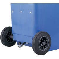 山崎産業 YAMAZAKI ゴミ箱/トラッシュカン（90L~120L未満）ウェイストペールGMTー120バルブ式 ブルー YW-167L-PC 1台（直送品）