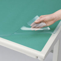 コクヨ デスクマット軟質W 塩化ビニル製 透明グリーン 1387×687ｍｍ マット厚1.7ｍｍ 下敷き付（ライトグリーン） マ-247 1枚