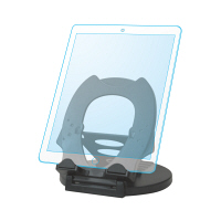 ミヨシ　360度回転式タブレットスタンド　黒　SST-10/BK