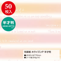 ササガワ 包装紙 ホライズンP 49-1137 1袋(50枚入)