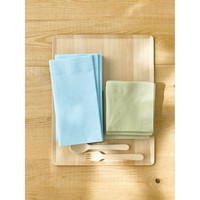 【アウトレット】溝端紙工印刷 カラーナプキン 4つ折り 2PLY オリーブ 1セット（200枚：50枚入×4袋） オリジナル