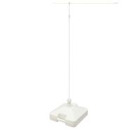 のぼり用ポール・スタンドセット　ポール長さ：1.63～2.85m　スタンド：20L　ホワイト　1セット　アスクル　 オリジナル