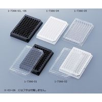 マイクロウェルプレート(96穴) マキシソープ ブラック 1箱(10枚×8袋入) 437111 1箱(80枚)（直送品）