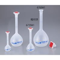 ユラボジャパン 栓付きPPメスフラスコ 500mL 675941 1個 1-1322-06（直送品）