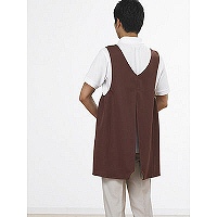 ハピラ ミプロン（介護ユニフォーム エプロン） ブラウン L 861374-025