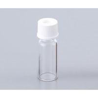 オートサンプラー用バイアル 透明バイアル+白キャップ (セプタム付き) 100セット入 11231047S 1箱(100セット)（直送品）