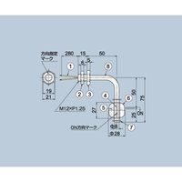 アズワン フロート式レベルスイッチ 側面取付 1-3120-02 1個（直送品）