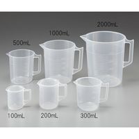 ニッコー・ハンセン ポリプロピレン手付きビーカー2000mL 1個 3007ー73 1-4622-16（直送品）