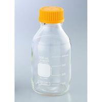 コーニングインターナショナル メディウム瓶(PYREX(R)オレンジキャップ付き) 透明 500mL 1395-500 1本（直送品）