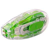 プラス 修正テープ ホワイパースライド 本体 幅5mm×10m グリーン 緑 10個 43216