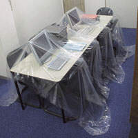 【養生シート】 酒井化学工業 PEシート 0.02×1800×100M 1セット（4巻：1巻×4）