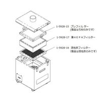 アズワン 吸煙・脱臭装置 交換用活性炭 KSC-CH01 1個 1-5928-16（直送品）