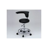 アズワン ワーキングチェアー ブラック CM117-IBK 1脚 1-6203-02（直送品）