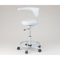 アズワン ワーキングチェアー ホワイト CM117-IWH 1脚 1-6203-01（直送品）