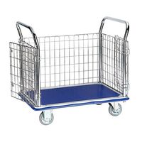 エヌケーキャリーキャスター 観音扉型金網台車 300kg NK-307K 1台 1-6290-01（直送品）