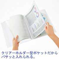 コクヨ クリヤーホルダーBノビータA4透明12P フーN5710T-12 1箱(10冊入)