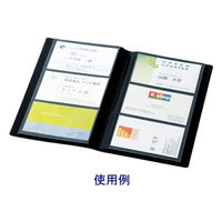 キングジム ショットドックス 名刺ホルダー コンパクトタイプ 42SDアオ 1セット（3冊）