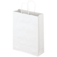 丸紐 クラフト紙手提袋ベーシック 380×520×145 白 1箱（200枚：50枚入×4袋）  オリジナル