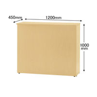 【組立設置込】アール・エフ・ヤマカワ 木製カウンター ハイカウンター ナチュラル 幅1200×奥行450×高さ1000ｍｍ RFHC-1200NJ（取寄品）