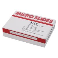 武藤化学 スターフロストスライドグラス水縁磨 ホワイト 100枚入 511611 1箱(100枚) 1-6724-01（直送品）