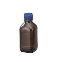 ユラボジャパン 茶褐色ガラスボトル(全体コーティングタイプ) GLー32 角形 500mL 1671520 1本 1-8232-03（直送品）