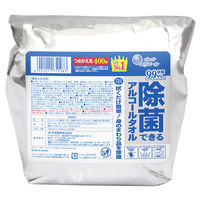 ウェットティッシュ　除菌シート アルコール除菌 大容量 詰替 400枚入×8個 エリエール除菌できるアルコールタオル 大王製紙