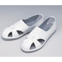 ミツウマ 静電シューズ エレクリヤー(R) 白 M P-01N 1足 1-8702-02（直送品）