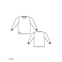 東洋リントフリー ウェアー用長袖インナー FZ981CーM(白色) FZ981C-01 M 1着 1-9759-07（直送品）