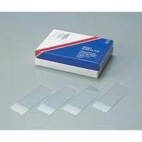 松浪硝子工業 フロストスライドグラス 白縁磨No.1(蛍光顕微鏡用) 100枚入 S0317 1箱(100枚) 2-152-09（直送品）