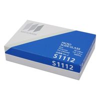 松浪硝子工業 白スライドグラス 縁磨No.2 100枚入 S1112 1箱(100枚) 2-154-02（直送品）