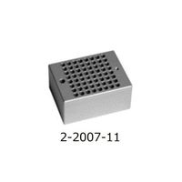 アズワン ドライバス用アルミブロック 0.2mL 64穴/0.26mLPCRストリップチューブ(8×8ウェル用) 2-2007-11 1個（直送品）