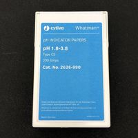 pH試験紙 ストリップ入 CS1.8ー3.8 1箱(200枚入) 2626-990 1箱(200枚)（直送品）