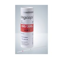 アズワン EMマイスターリングキャップス 200μL 1/2目盛 100本入り 9600222 1個(100本) 2-454-11（直送品）