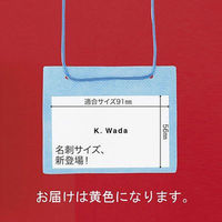 イベント用名札 名刺サイズ 不織布タイプ 黄 50組 ソニック