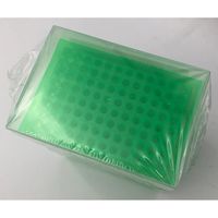 ウィザーライフサイエンス 96ウェルプレパレーションラック 96本 蛍光緑 5個入り 05-541-51 1袋(5個) 2-5350-02（直送品）