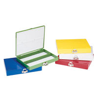 ウィザーライフサイエンス カラースライドボックス 100枚用 緑 03-448-2 1個 2-5377-02（直送品）