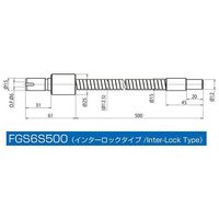 SCHOTT コールドライトMega用 ライトガイド シングル 500mm FGS6S500 1個 2-630-03（直送品）
