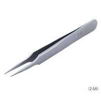 RUBIS MEISTER ピンセット SA(耐酸鋼)製 No.2 2-SA 1本 2-8028-08（直送品）