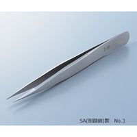 RUBIS MEISTER ピンセット SA(耐酸鋼)製 No.3 3-SA 1本 2-8028-10（直送品）