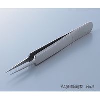 RUBIS MEISTER ピンセット SA(耐酸鋼)製 No.5 5-SA 1本 2-8028-13（直送品）