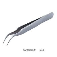 RUBIS MEISTER ピンセット SA(耐酸鋼)製 No.7 7-SA 1本 2-8028-17（直送品）