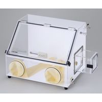 アズワン グローブボックス(ワイド600シリーズ)PMMA(アクリル)コンセント付 AS-600PC 1台 3-4045-13（直送品）
