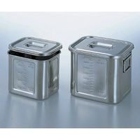 本間冬治工業 角型目盛付ポット 1.1L 12 1個 4-1006-02（直送品）